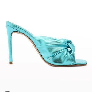 Schutz
Mindy Metallic Knotted Block-Heel Sandals